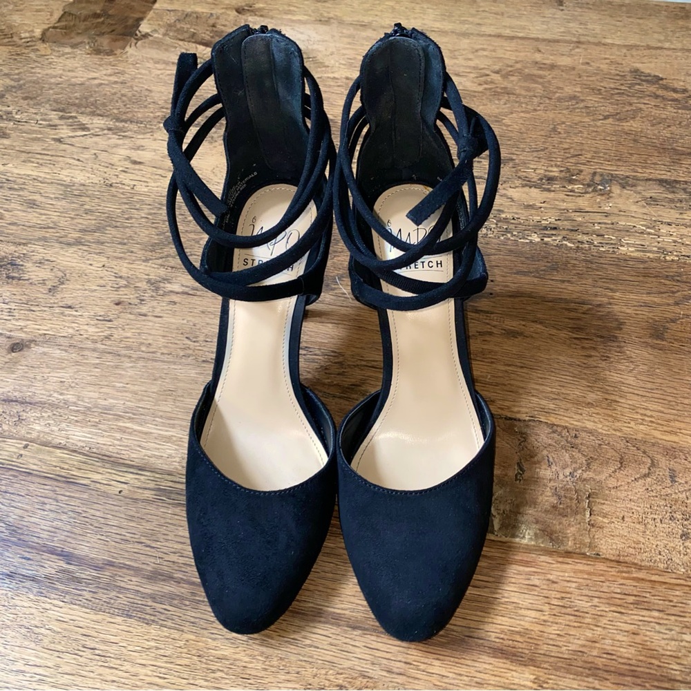 Black Impo Stretch Heels